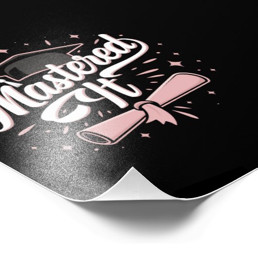 Master-Abschluss-MBA-Abschluss Fotodruck (Ecke)