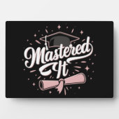 Master-Abschluss-MBA-Abschluss Fotoplatte (Vorderseite)