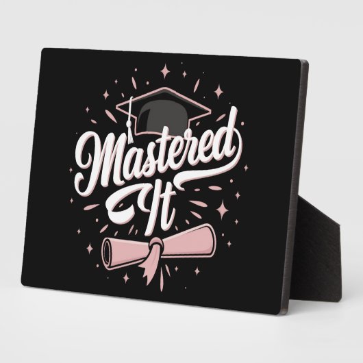 Master-Abschluss-MBA-Abschluss Fotoplatte (Seite)