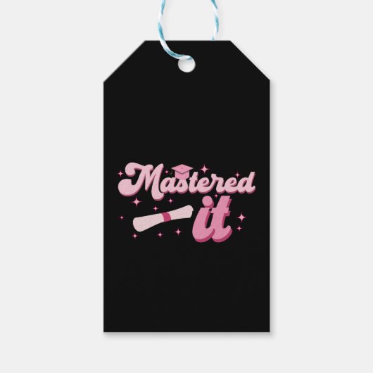 Master-Abschluss-MBA-Abschluss Geschenkanhänger (Vorderseite)