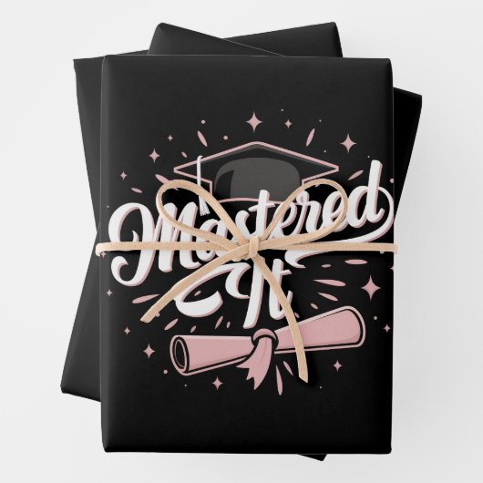 Master-Abschluss-MBA-Abschluss Geschenkpapier Set (Beispiel)