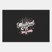 Master-Abschluss-MBA-Abschluss Geschenkpapier Set (Vorderseite)