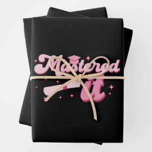 Master-Abschluss-MBA-Abschluss Geschenkpapier Set