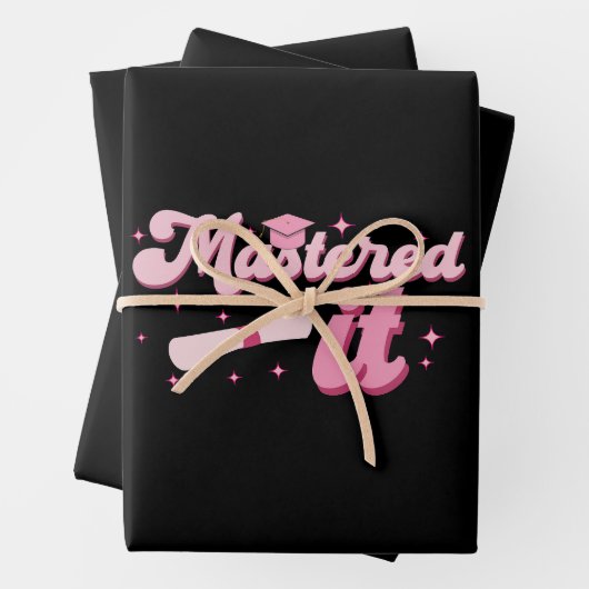 Master-Abschluss-MBA-Abschluss Geschenkpapier Set (Beispiel)