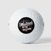 Master-Abschluss-MBA-Abschluss Golfball (Vorderseite)