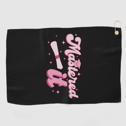 Master-Abschluss-MBA-Abschluss Golfhandtuch (Horizontal)