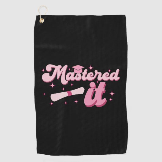 Master-Abschluss-MBA-Abschluss Golfhandtuch (Vorderseite)