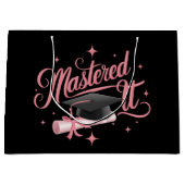 Master-Abschluss-MBA-Abschluss Große Geschenktüte (Vorderseite)