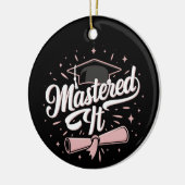 Master-Abschluss-MBA-Abschluss Keramik Ornament (Links)