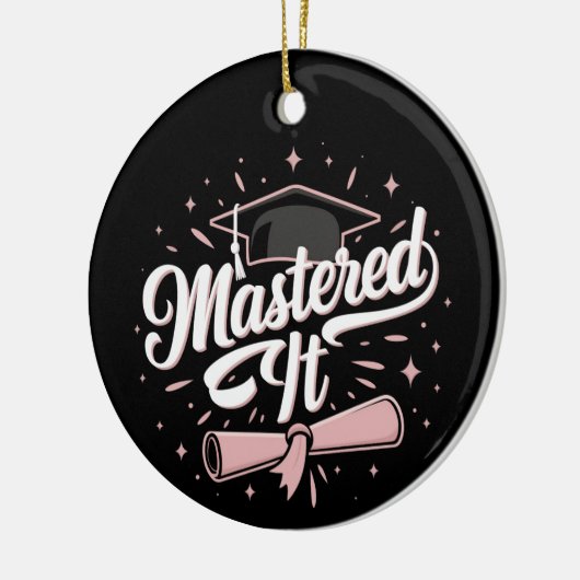 Master-Abschluss-MBA-Abschluss Keramik Ornament (Links)