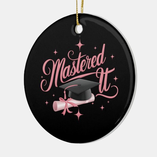 Master-Abschluss-MBA-Abschluss Keramik Ornament (Links)