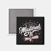 Master-Abschluss-MBA-Abschluss Magnet (Vorderseite/Rückseite)