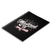 Master-Abschluss-MBA-Abschluss Notizblock (Linke Seite)