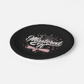 Master-Abschluss-MBA-Abschluss Pappteller (Schrägansicht)