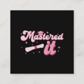 Master-Abschluss-MBA-Abschluss Quadratische Visitenkarte (Vorderseite)