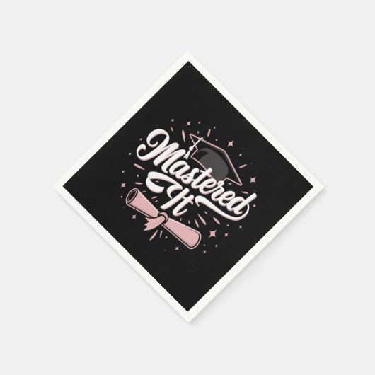 Master-Abschluss-MBA-Abschluss Serviette (Ecke)