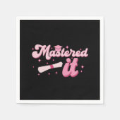 Master-Abschluss-MBA-Abschluss Serviette (Vorderseite)