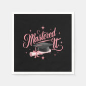 Master-Abschluss-MBA-Abschluss Serviette (Vorderseite)