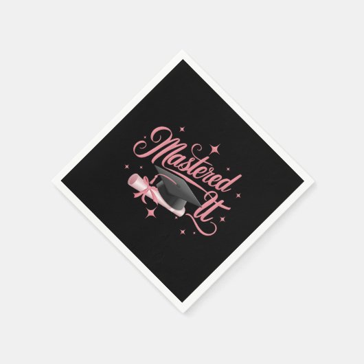 Master-Abschluss-MBA-Abschluss Serviette (Ecke)