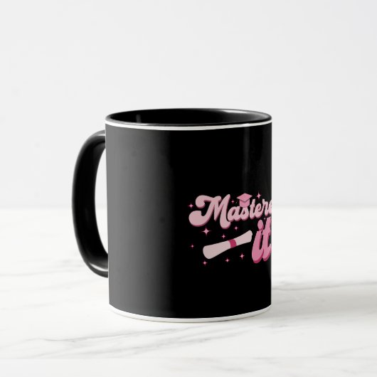 Master-Abschluss-MBA-Abschluss Tasse (Vorderseite Links)