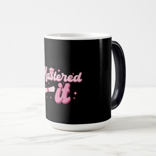 Master-Abschluss-MBA-Abschluss Verwandlungstasse (VorderseiteRechts)