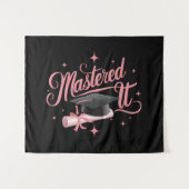 Master-Abschluss-MBA-Abschluss Wandteppich (Vorderseite (Horizontal))
