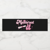 Master-Abschluss-MBA-Abschluss Wasserflaschenetikett (Einzelnes Label)