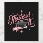 Master-Abschluss-MBA-Abschluss Weinetikett (Einzelnes Label)