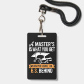Master-Abschluss MBA Master-Abschluss Abschluss Ausweis (Vorderseite mit Lanyard)