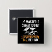 Master-Abschluss MBA Master-Abschluss Abschluss Button (Vorne & Hinten)
