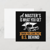 Master-Abschluss MBA Master-Abschluss Abschluss Einladung (Vorne/Hinten)