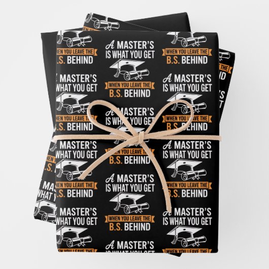 Master-Abschluss MBA Master-Abschluss Abschluss Geschenkpapier Set (Beispiel)