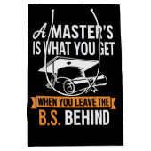 Master-Abschluss MBA Master-Abschluss Abschluss Mittlere Geschenktüte (Vorderseite)