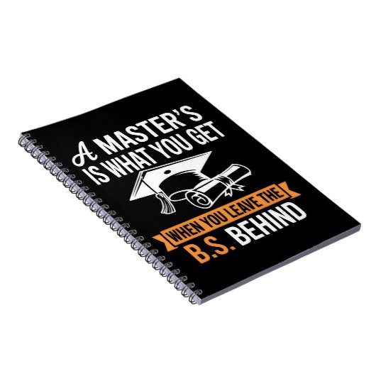 Master-Abschluss MBA Master-Abschluss Abschluss Notizblock (Rechte Seite)