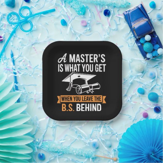 Master-Abschluss MBA Master-Abschluss Abschluss Pappteller (Party)