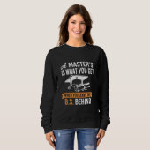 Master-Abschluss MBA Master-Abschluss Abschluss Sweatshirt (Vorne ganz)