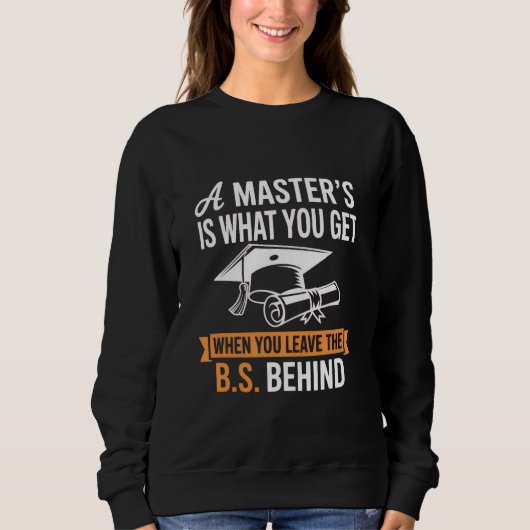 Master-Abschluss MBA Master-Abschluss Abschluss Sweatshirt (Vorderseite)