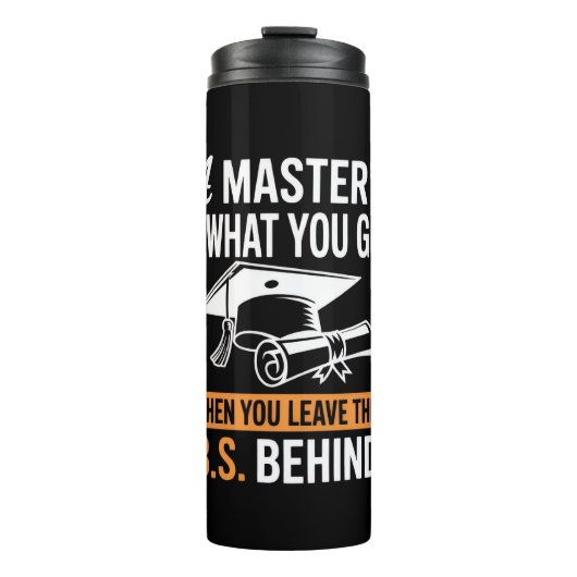 Master-Abschluss MBA Master-Abschluss Abschluss Thermosbecher (Vorderseite)