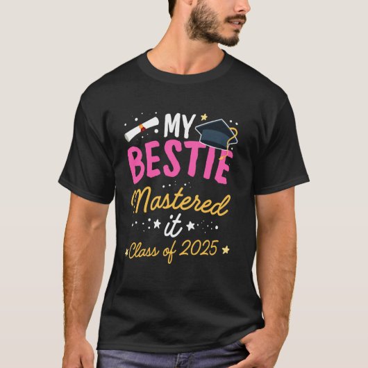 Master-Abschluss Meine beste Freundin hat es gesch T-Shirt (Vorderseite)