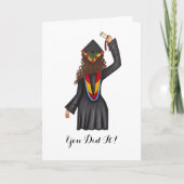 Master-Abschluss mit Diploma-Abschluss-Karte Karte (Vorderseite)