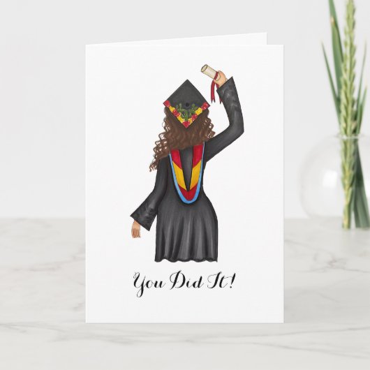 Master-Abschluss mit Diploma-Abschluss-Karte Karte (Vorderseite)