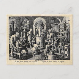 Master Alchemist Labrador Tools Postkarte