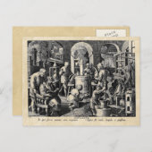 Master Alchemist Labrador Tools Postkarte (Vorne/Hinten)