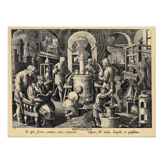 Master Alchemist mittelalterlicher Labrador Fotodruck (Vorne)