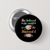 Master Art of Men - Akademischer Abschluss Button (Vorne & Hinten)