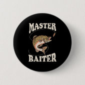 Master-Baiter-Fischerei Button (Vorderseite)