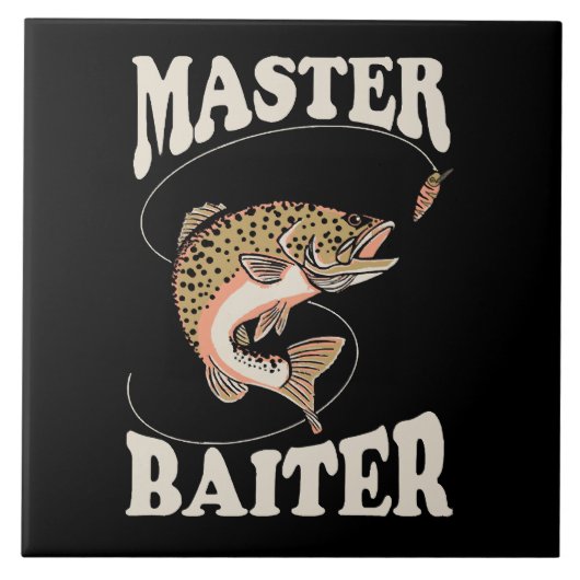 Master-Baiter-Fischerei Fliese (Vorderseite)