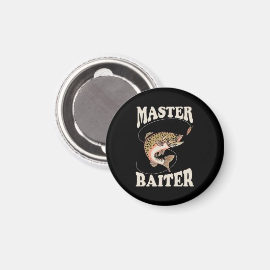 Master-Baiter-Fischerei Magnet (Vorderseite/Rückseite)