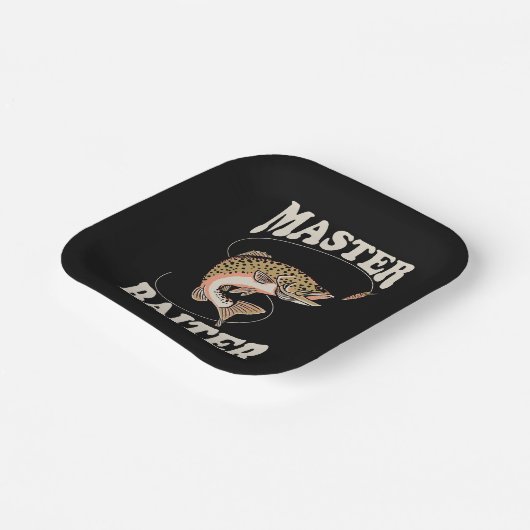 Master-Baiter-Fischerei Pappteller (Gewinkelt)