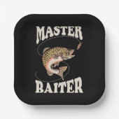 Master-Baiter-Fischerei Pappteller (Vorderseite)